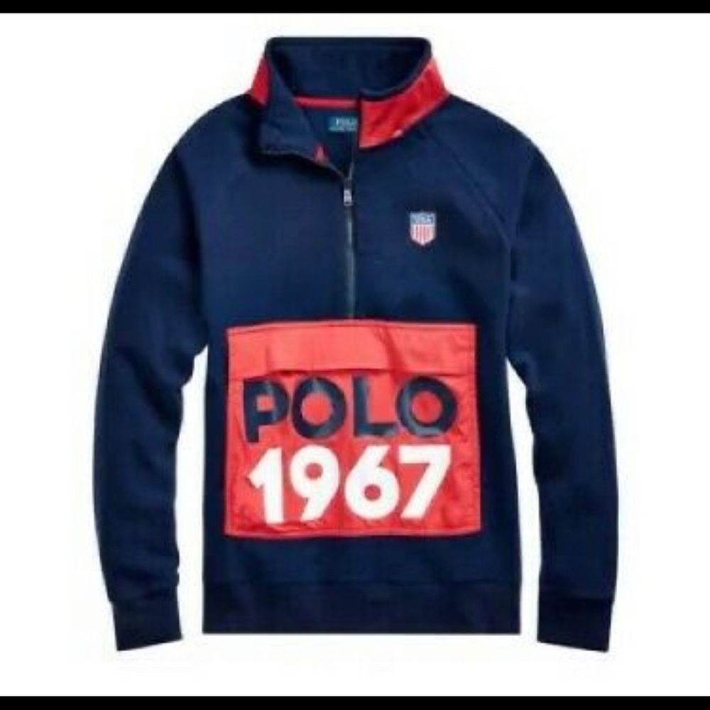 🆕Polo Ralph Lauren 🏇Active Hybrid Quarter-Zip Fleece pullover🔥 - Picture 3 of 12